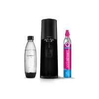 SodaStream Wassersprudler Terra Vorteilspack inkl. Flasche und Quick-Connect Zylinder, Schwarz