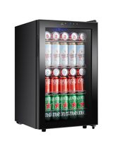 Kalamera Getränkekühlschrank, Kleiner Flaschenkühlschrank mit Touch-Bedienfeld, 3-18°C Kühlzone, 68 Liter,38 dB, KRC-68GE