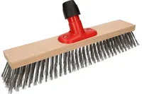 KOTARBAU® Drátěné koště 370 mm Ocelové koště Ocelové drátěné koště Kovové koště pro zametání ulic chodníků dlažby kamene skladů zametač listí