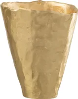 J-Line J-Line Vase Unregelmäßiu - Blumenvase - Aluminium - Gold - 27 Cm