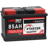 LANGZEIT Autobatterie 85Ah 12V 780AEN Starterbatterie +30% mehr Leistung ersetzt Batterie 74Ah 72Ah 75Ah 77Ah 80Ah