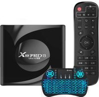 Farrot Smart TV Box Android 13.0 Quad Core 2GB 16GB, 64-bit 8K WiFi 6 2.4G/5.8G BT5.0 HDR10+ 3D USB3.0, z mini klawiaturą bezprzewodową