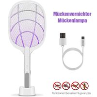 USB Elektrische Fliegenklatsche Insektenvernichter Mückenfalle Insektenschutz 