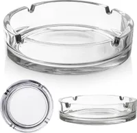 Orion Zigarettenaschenbecher Glas-Aschenbecher Aschenbecher aus Glas rund 10 cm