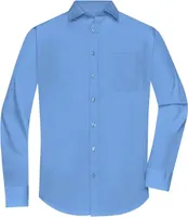 Klassisches Shirt aus pflegeleichtem Mischgewebe aqua, Gr. L