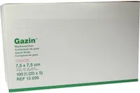 Gazin Kompressen steril 7,5 x 7,5 cm 12-fach 20 x 5 Stück Wundauflagen