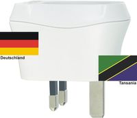 Reiseadapter Tansania auf Deutschland Skross 1.500230 Reisestecker