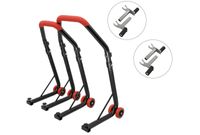 SEFIS D18 Motorradständer Set Vorder- und Hinterrad - rot - 2in1 / 2in1