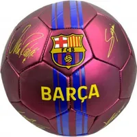 FC Barcelona - "Metalická" futbalová lopta s podpismi BS2065 (5) (Viacfarebná)