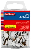 Herlitz Thumbtack Metal Art. kulatý bílý 200 Hängebx