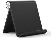 Ständer Tablet Halterung für Zuhause Tablet Ständer Büro Handy Halter kompatibel  bis 10.5 Zoll (Schwarz)