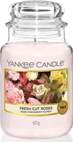 Yankee Candle Fresh Cut Roses vonná svíčka 623 g