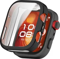 Pro Huawei Watch Fit 4 Pro Galvanizovaný plný kryt TPU pouzdro Black