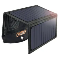 Choetech Składana Ładowarka Solarna Słoneczna Fotowoltaiczna 19W 2X Usb 2,4A Czarny (Sc001)