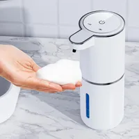 Seifenspender Automatisch,Wandbefestigung Berührungslos 380ml Elektrischer Seifenspender mit Sensor,USB Wiederaufladbar Schaumseifenspender.Schaumtyp