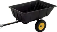 Polar Kunststoff Schubkarre Anhänger 283 Liter Schwarz 175x94x71 cm