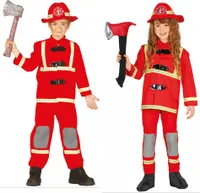 Feuerwehrmann Kostüm für Kinder Kinder Größe: XL (10-12)