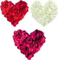 500 Rosenblätter Rosenblüten Rosen Blütenblätter Liebe Hochzeit Deko weiß o. rot, Farbe:Bordeaux Rot
