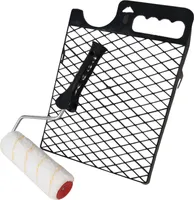 Profi Set Farbrolle Farbwalze Malerwalze 20cm Rolle Walze + Steckbügel + Farbgitter