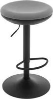 WOLTU Barhocker, höhenverstellbar drehbar, mit Fußstütze Metallgestell, Netzgewebe, Grau