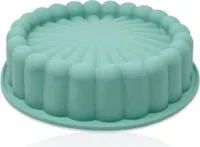 Silikon Kuchen Backform rund Tortenform Torte Geburtstagskuchen Festkuchen 26,5 cm
