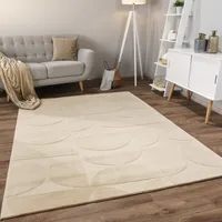 Teppich Wohnzimmer Schlafzimmer Kurzflor Skandinavisches Boho Muster Geometrisch Grösse 160x220 cm