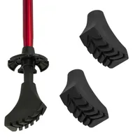 MidGard 1 Paar Nordic Walking Ersatzpads - Gummipuffer für Asphalt und Stein 2 Stück 2 Stück