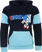 Sonic the Hedgehog Kinder Jungen Fleece Hoodie Kapuzenpullover – Blau / 98