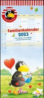 Der kleine Rabe Socke Familienkalender 2023 - Wandkalender - Familienplaner mit 5 Spalten - Format 22 x 49,5 cm