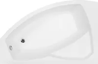 Badewanne - Asymetrisch RIMA  160X100 cm LINKS mit  Ablaufgarnitur und Füßen