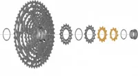 Ritzel Shimano CS-M9100 10-12 Zähne, silber