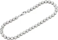 NKlaus Tennisarmband 19cm 925 Silber rhodiniert Zirkonia weiß 4mm breites Armband 11895