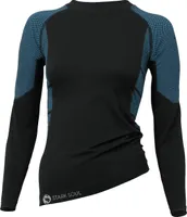 Stark Soul® Skiunterwäsche - Hemd Langarm Funktionswäsche S/M schwarz/türkis