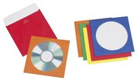 Q-Connect® KF02655 CD/DVD-Hüllen - Papier, farbig sortiert