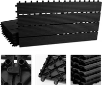 TolleTour 42x terasové dlaždice 42er 7m2 dřevo WPC masivní terasové dřevěné dlaždice terasa DIY balkon antracitová