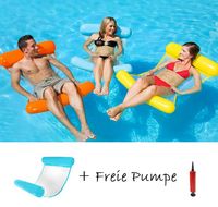 Pool Aufblasbare Luftmatratze Schwimmliege Sessel Wasser Hängematte Bett Strand 