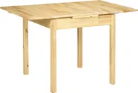 HOMCOM Esstisch, Klapptisch, Esszimmertisch für 2-4 Personen, erweiterbarer Küchentisch, Holztisch für Esszimmer, Küche, Natur, 73,5-120 x 80 x 75 cm