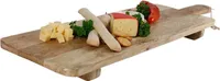 XL Holz-Servierbrett 100x28cm Holzplatte Servierplatte Buffetbrett Schneidebrett