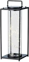 Solarlaterne Eisen schwarz Länge/Weite 15cm Höhe 42 cm