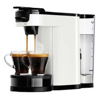 Philips Senseo® Switch 2-in-1 Pad und Filter Kaffeemaschine mit Thermo Kanne + Intensitätsregler, Weiß (HD6592/04)