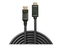 Lindy 36922, 2 m, DisplayPort, HDMI typ A (standard), męski, męski, prosty