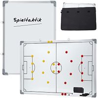 smartpeas Taktiktafel Fußball 45x30 cm – Magnettafel – Tactic Board – Coach Board +Plus: Zubehör & 1 Transporttasche
