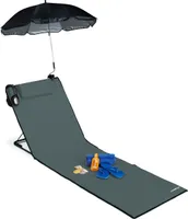 plážová podložka relaxdays se slunečníkem