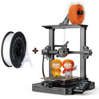 Creality Ender 3 S1 Pro 3D Drucker ,CR Touch-Druckgröße mit automatischer Nivellierung 220×220×270mm + 1 kg PLA-Filament,  Weiß