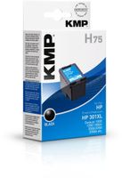 KMP H75 Tintenpatrone schwarz kompatibel mit HP CH 563 EE