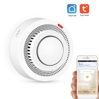 Wifi Rauchmelder Smart Fire Alarm Sensor Drahtloses Sicherheitssystem Smart Life Tuya APP Control Smart Home fuer Zuhause Kueche/Geschaeft/Hotel/Fabrik