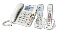 Geemarc PACK SENIOR 295 verstärktes schnurgebundenes 30 dB Seniorentelefon (+Anrufbeantworter)  und 2 Zusatz-Dect-Telefone (mit und ohne Fototasten)  - Deutsche Version
