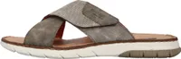 Rieker Herren Pantolette Klettverschluss Clog 25283, Größe:44 EU, Farbe:Mehrfarbig