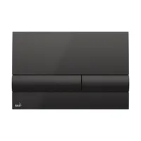 Alca Betätigungsplatte basic Platte schwarz glänzend / Taster schwarz glänzend M1718