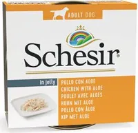 Konzerva SCHESIR Dog kuřecí + aloe v želé 150 g